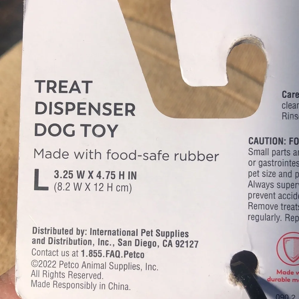 NWT Reddy cone treat dispenser dog toy L